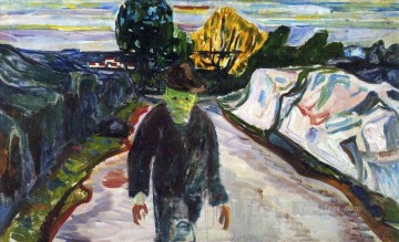 表現主義 Painting - 殺人者 1910 エドヴァルド・ムンク 表現主義
